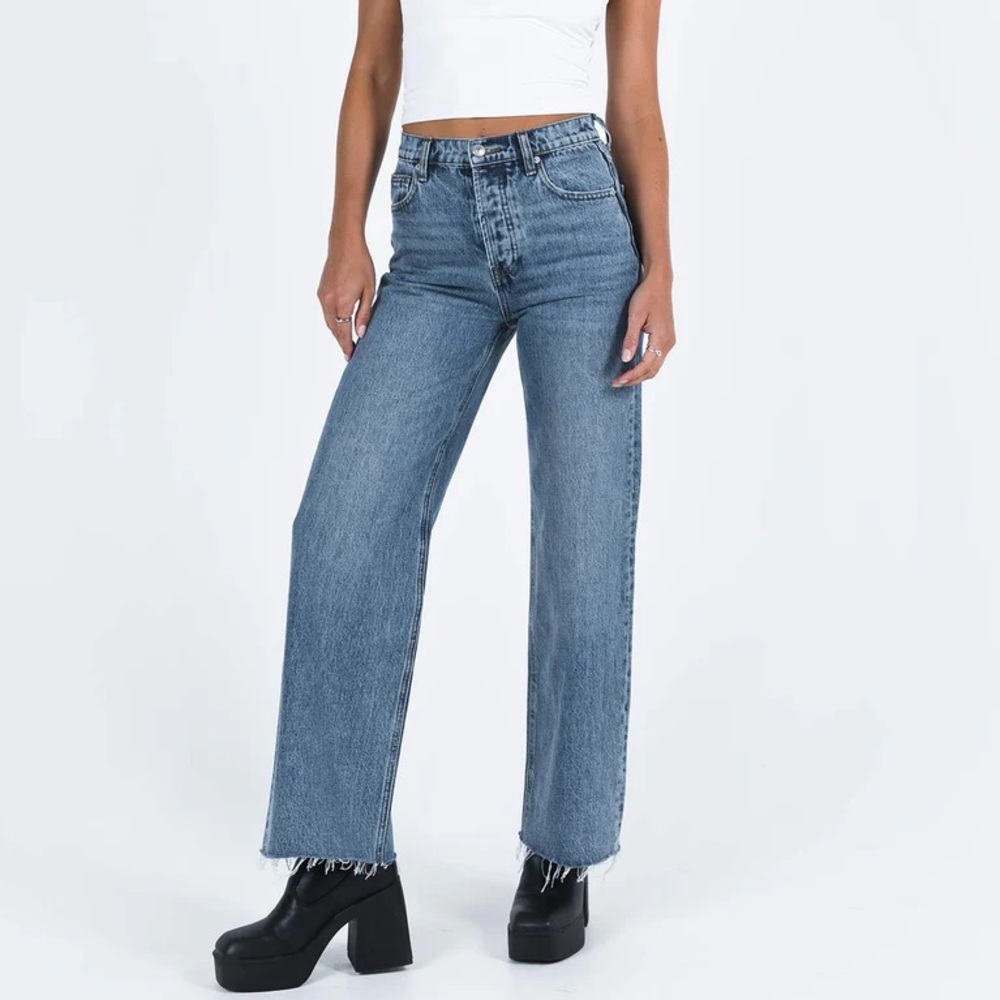 Blue Women's Jeans Princess Polly Fawcett dark wash denim US 4